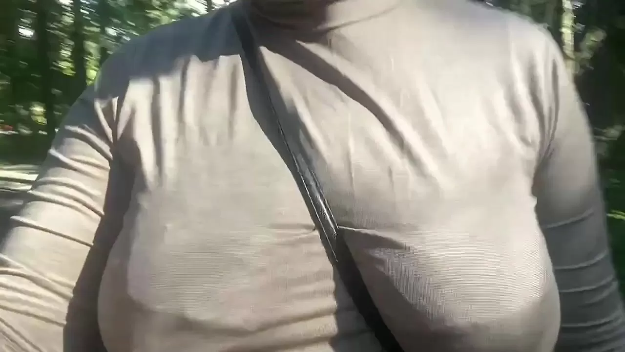Wife flashing tits public nudity in public park watch online