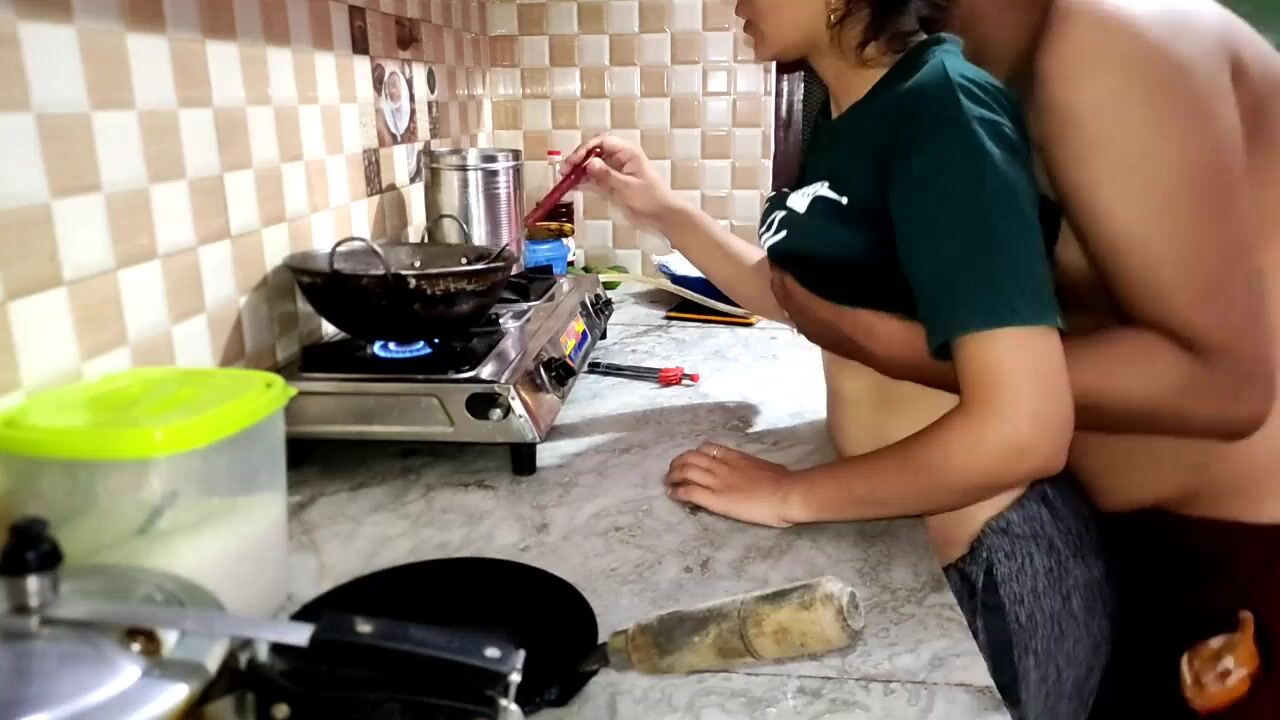 Maid fuck in the kitchen