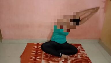 Yoga Pourn Hindi - Indian stepmom doing hot yoga with son get hard fucked with Hindi clear  audio watch online