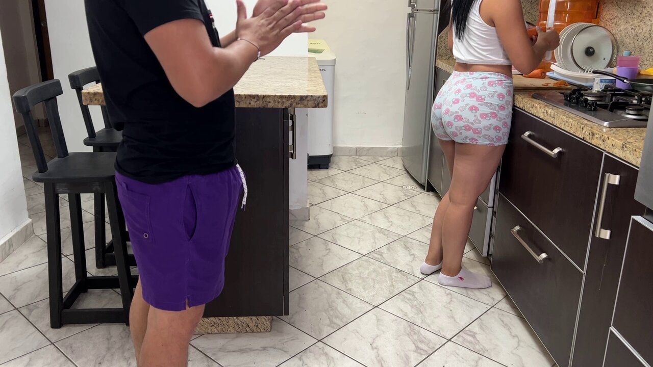 Gorgeous Wife cooking has a Large Booty and is Dissatisfied cuz her Spouse does not Fuck her well watch online