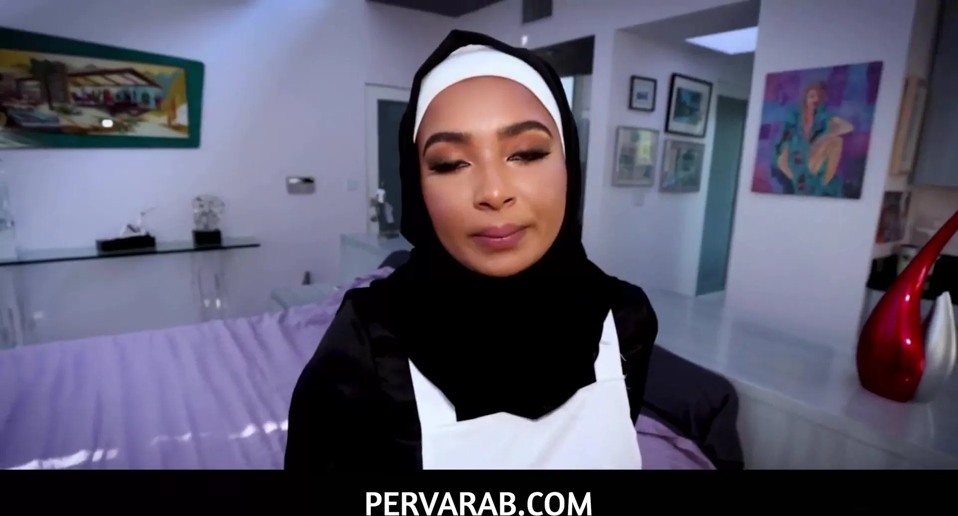 1920px x 1035px - PervArab - Teen Maid In Hijab Gets Ready To Get Acquainted With My Cock  watch online