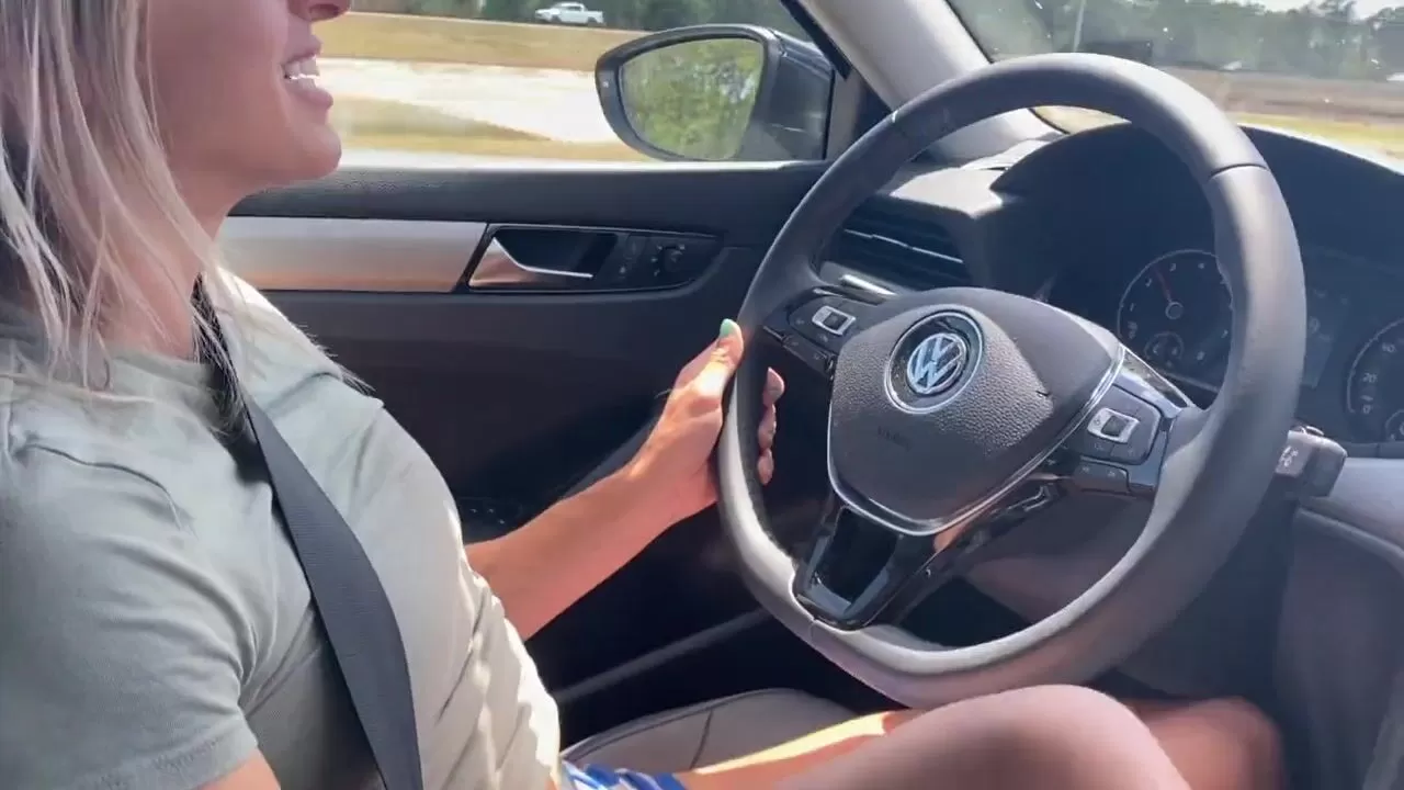 POV MILF Foot Tease and Handjob while Driving watch online image